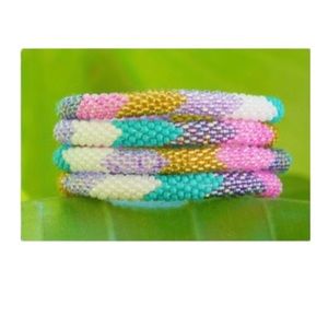 Sashka Bracelet Multi colored High Quality Glass Beads. Made by women in…